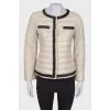 Dairy jacket with ruffles