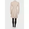 Fitted coat with indentations