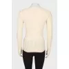 White cashmere sweater