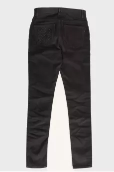 Black jeans with tag