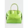 Light green bag with textured embossing