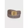 Belt with brand logo