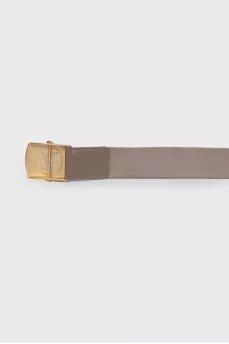 Belt with brand logo