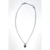 A pendant with a steel chain