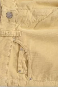 Желтые джинсы прямого кроя