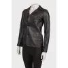 Leather black jacket