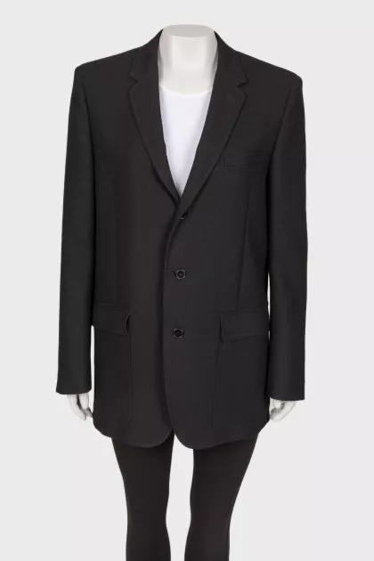 Black jacket with shoulders