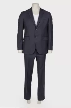 Men's classic blue suit