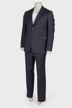 Men's classic blue suit