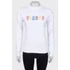 Sweatshirt with logo appliqué