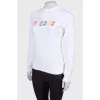 Sweatshirt with logo appliqué