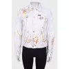 Shirt with paint splatter print