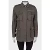 Green studded shirt