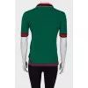 Polo with an application on the chest