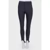 Black trousers with strokes