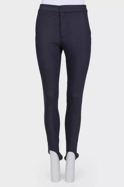 Black trousers with strokes