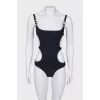 Black swimsuit with tag