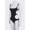 Black swimsuit with tag