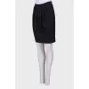 Black pleated skirt