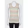 Striped wool top