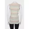 Striped wool top