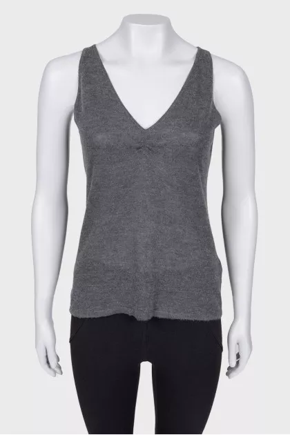 Cashmere gray top