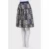 Textured skirt with a pattern