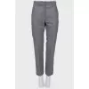 Striped woolen pants with tag