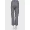 Striped woolen pants with tag