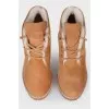 Suede padded ankle boots