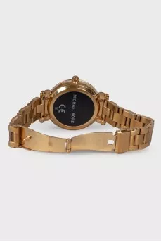 Smart watch in golden color