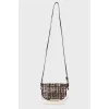 Black and white bag with pony skin