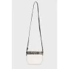 Black and white bag with pony skin