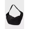 Genuine suede bag