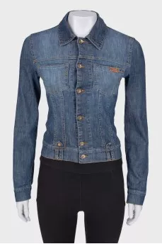 Fitted denim jacket