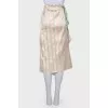 Asymmetric midi skirt