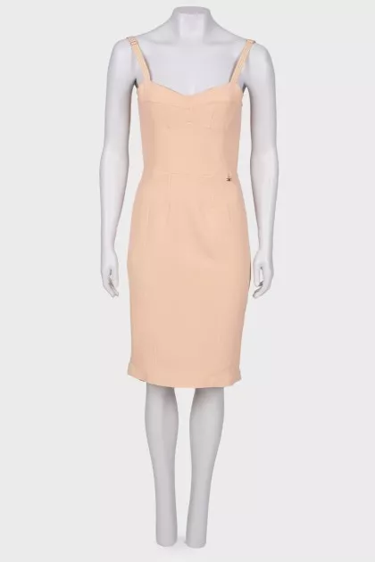 Bustier dress with straps