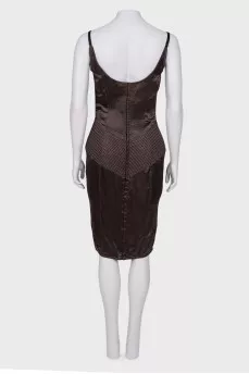 Satin bustier dress