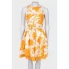 Abstract floral print dress
