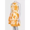 Abstract floral print dress