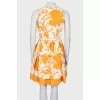 Abstract floral print dress