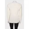 Sweater with fleecy thread texture