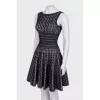 Mesh fitted dress