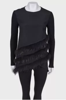 Long top with fur