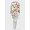 Silk dress with print
