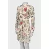 Silk dress with print