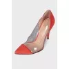 Translucent coral heels 
