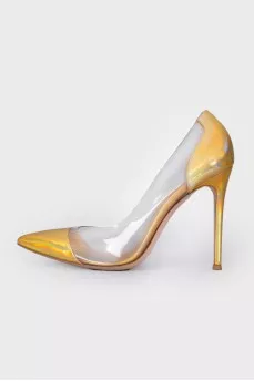 Golden shoes chameleon