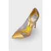 Golden shoes chameleon