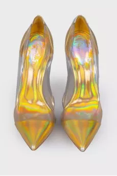Golden shoes chameleon